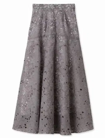 SNIDEL 오간 자수 스커트 라벤더 0 사이즈