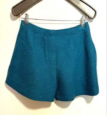 CARVEN 터콰이즈 사이드 포켓 숏팬츠