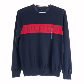 [ 새상품 ] TOMMY HILFIGER 네이비 레드 코튼 스웨터 XL
