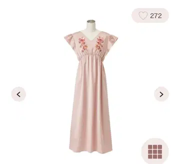 프랑프랑 자수 원피스 플라워 핑크 새상품