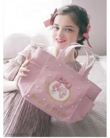 Maison de FLEUR 마이멜로디 피아노 백 봉제 인형 세트