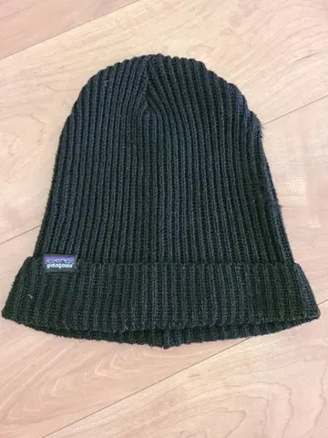 patagonia 블랙 니트 모자
