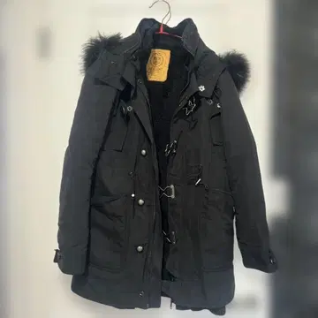 블랙 모즈 코트 후드 부착 SLY