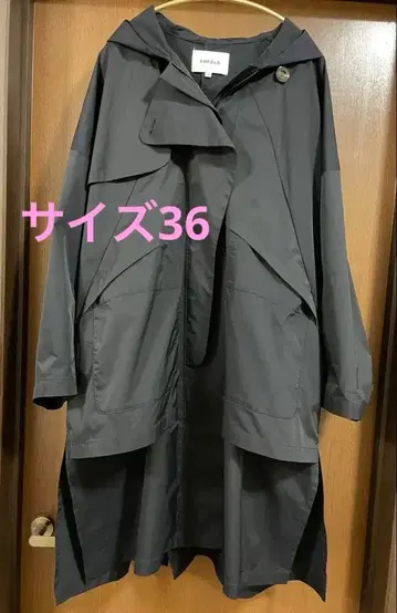 엔폴드 나일론 코트 아우터 여성용 네이비 새상품급