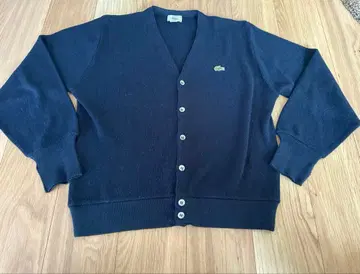80s 라코스테 IZOD Lacoste 가디건 네이비 L USA 제조