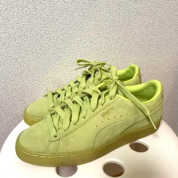 PUMA 스웨이드 스니커즈 라이트 그린