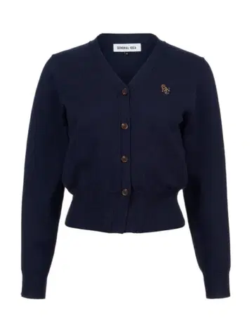 GENERAL IDEA V넥 네이비 가디건 XS