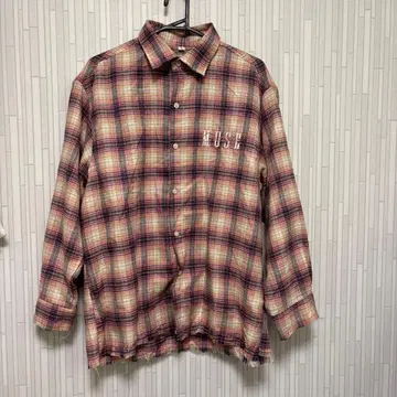 MUSH 체크 무늬 긴팔 셔츠