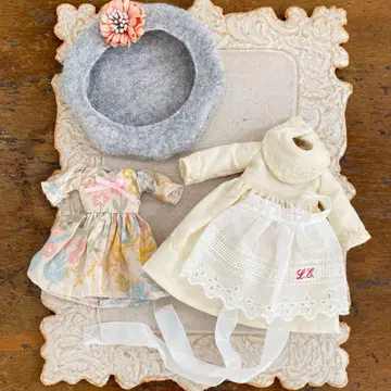 미디 브라이스 아이시 인형 아웃핏 원피스 모자 에이프런 작가