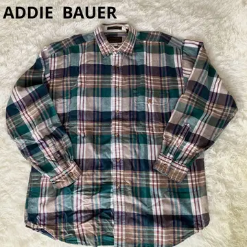 ADDIE BAUER 체크 무늬 긴팔 플란넬 셔츠