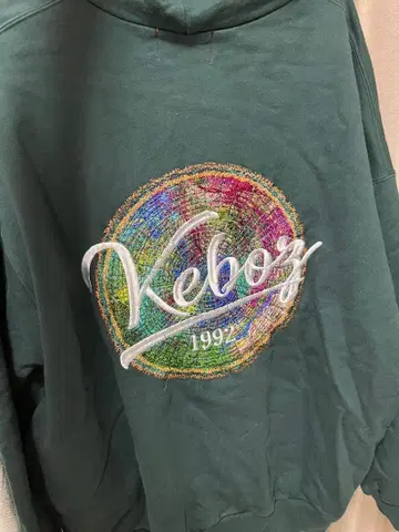Keboz 후드티 M 사이즈 그린