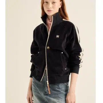 SATUR W Lawton Velour Track ZipUp Jacket