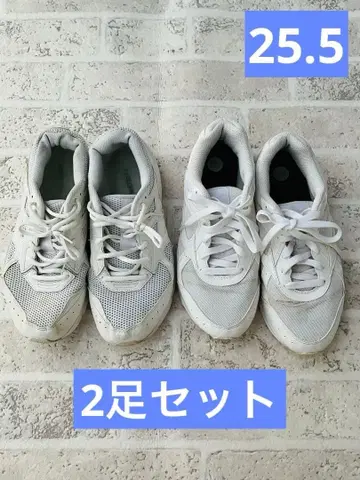 미즈노 화이트 맥시마이저 러닝화 2켤레 세트 통학 신발