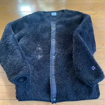 챔피온 챔피온 복슬복슬 자켓 블랙 후드티 여성용 S