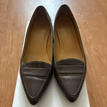 매킨토시 철학 플랫슈즈 다크 브라운 22.5