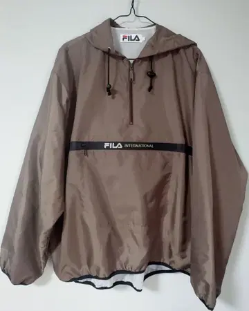 FILA 아노락 후드티 나일론 풀오버 팬츠 셋업