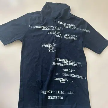 HYSTERIC XXX 블랙 T셔츠 S