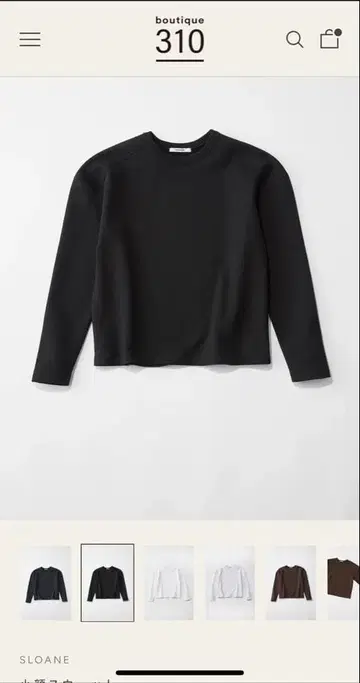 부티크 310 소두 맨투맨 SLOANE