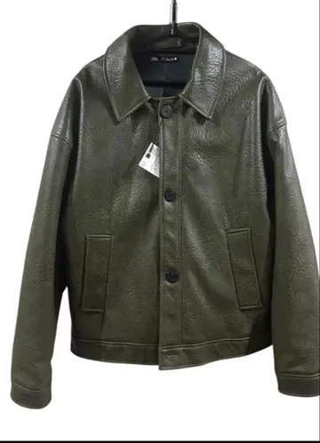 자라 페이크 레더 재킷