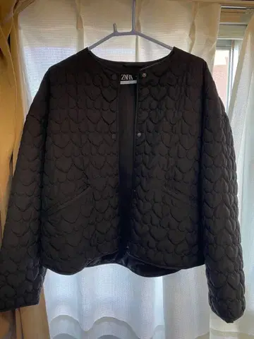[ 새상품급 ] ZARA 블랙 퀼팅 자켓 L 사이즈