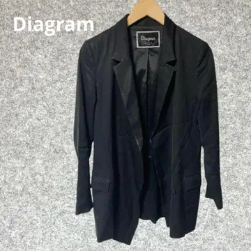 Diagram 테일러드 자켓 블랙