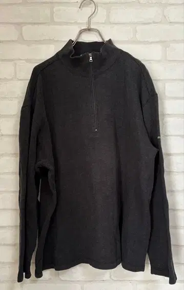 UP renoma 다크 그레이 하프 지퍼 트레이닝복 남성용 긴팔