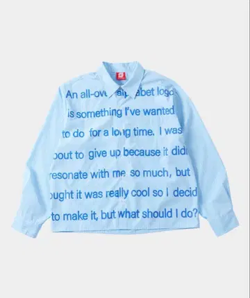 WHO'S WHO gallery 메시지 긴팔 셔츠