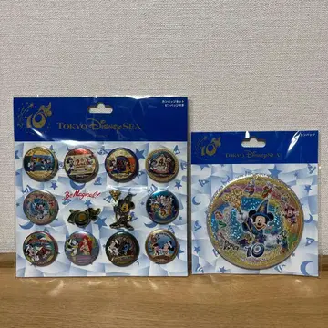 도쿄 디즈니 씨 10주년 기념 배지 세트