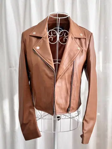 새상품! 부드러운 램 가죽 라이더 자켓