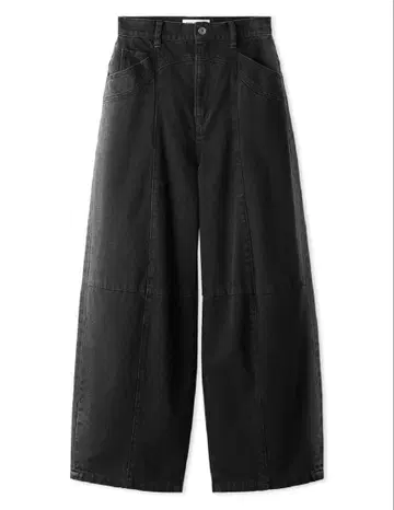 LILY BROWN 와이드 데님 팬츠 BLK 0 사이즈