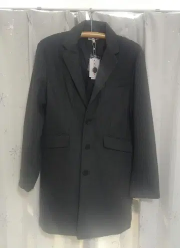 차콜 LL 사이즈 체스터 코트