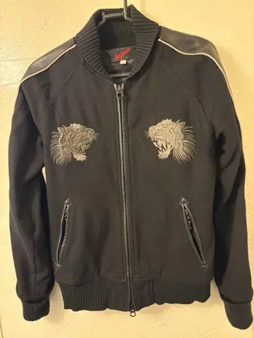 버팔로 밥스 호랑이 자수 블랙 스카잔 S