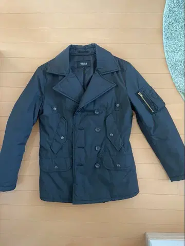 COMME CA ISM 컴시즘 나일론 더블 코트 자켓 M