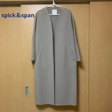 [ 스픽 앤 스팬 ] 노카라 롱 코트