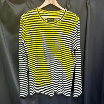 [레어템] TSUMORI CHISATO 보더 페인트 긴팔 T셔츠 M