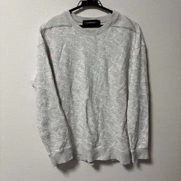 mercibeaucoup. 토끼 프린트 그레이 맨투맨