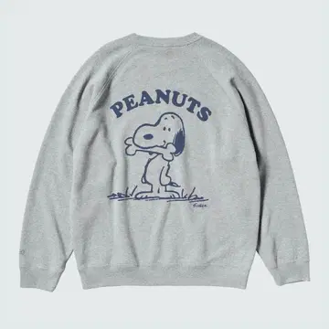 PEANUTS 그레이 스웨트 셔츠 M 유니클로
