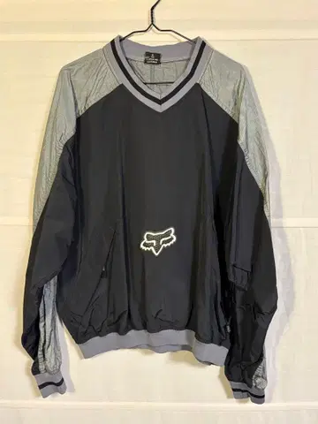FOX RACING 나일론 풀오버 90s Y2K 스트릿 구제 의류