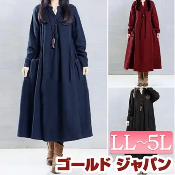 긴팔 원피스 골드재팬 3XL 빅 사이즈