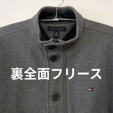 타미힐피거 그레이 맨투맨 자켓