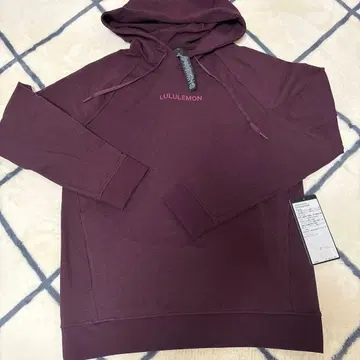 LULULEMON 버건디 후드 부착 후드티