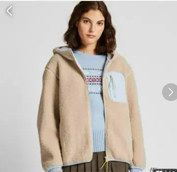 UNIQLO JW ANDERSON 플리스 자켓 베이지 S