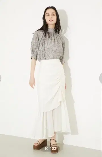 rienda 레이어드 롱 스커트