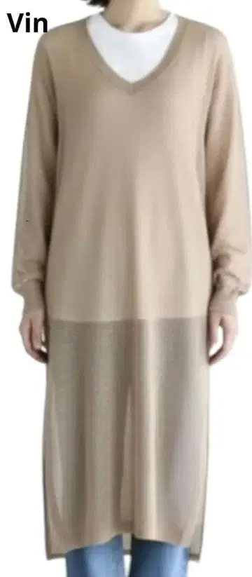 Vin  키넥 시어넥 니트 원피스