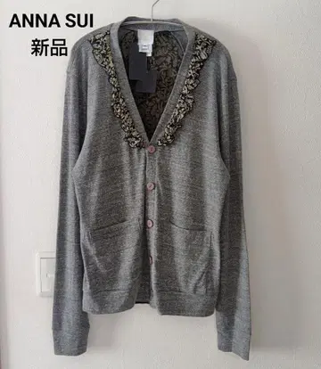 [ 새상품 ] ANNA SUI 롱 가디건 이소재 프릴 미국제