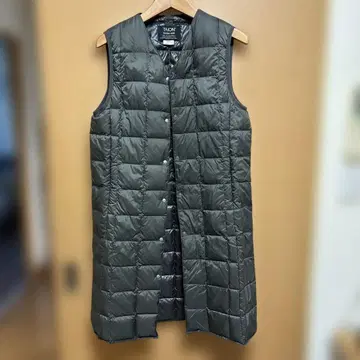 [TAION] 베이직 V넥 롱 다운 베스트 XL