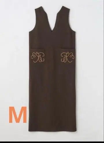 talbyyumi 원피스 브라운 슬리브리스 원피스 M