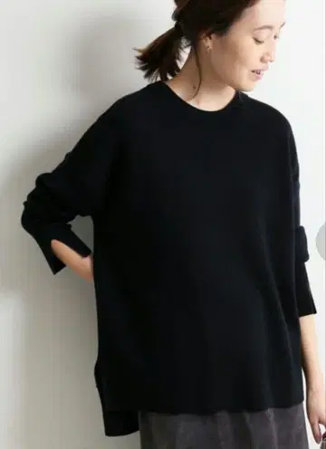 슬로브 이에나 니트 블랙