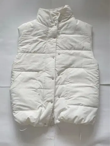 w closet 화이트 다운 베스트