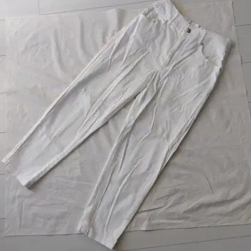 레리안 9호 화이트 데님 테이퍼드 팬츠 LJEANS 화이트